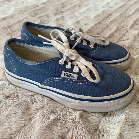 Vans Other - Vans Blue Canvas Sneakers Boys Shoes Size 11